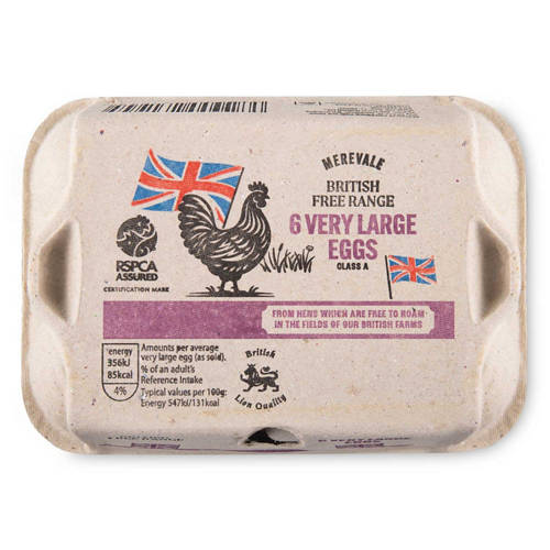British Very Large Free Range Eggs 6 Pack | ALDI UK